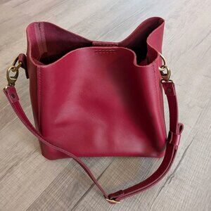 Red Leather Portland And Leather Purse